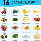 Chisytkiy Suplementos de Fertilidad Masculina Avanzados con Maca, Tribulus, Zinc y CoQ10, 90 Cápsulas