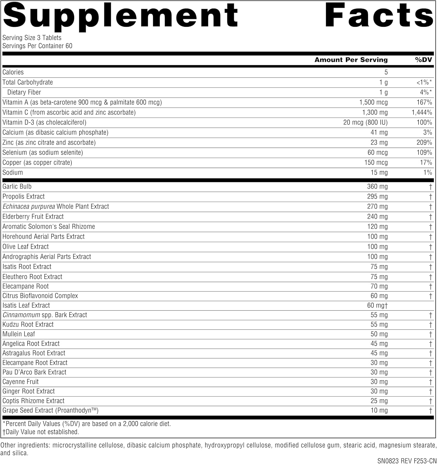 Source Naturals Wellness Formula Bio-Aligned Vitamins & Herbal Defense - 180 Comprimidos