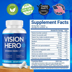 Vision Hero Advanced Vision Support - Suplemento Ocular, 60 Cápsulas (Pack de 2)