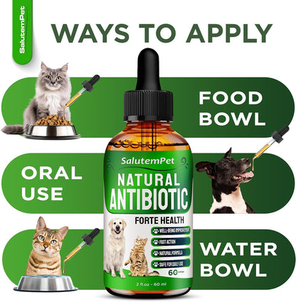 Complemento Herbal Natural de Aceite de Orégano para Perros y Gatos - Apoyo para Alergias, Infecciones Urinarias y Sistema – Image 6