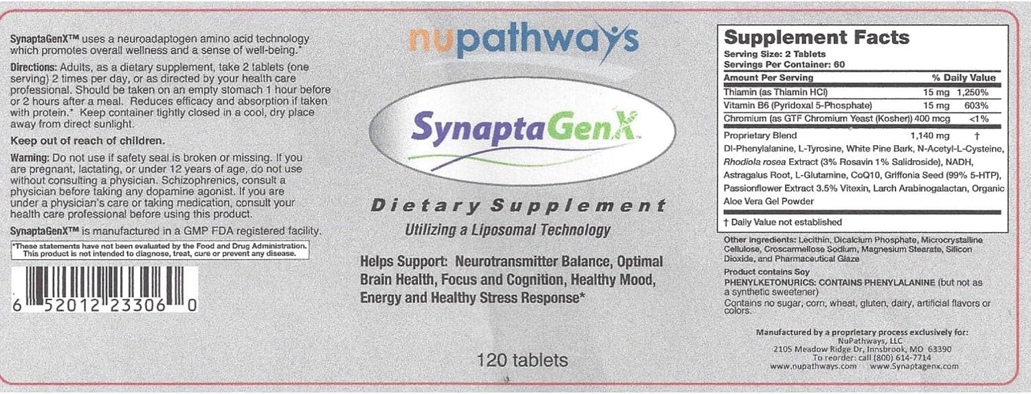 SynaptaGenX (120 Comprimidos)