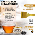 DEDICAD 30g Shilajit Resin with Herbal Complex - Paullinia Guarana, Gotu Kola Leaf & More