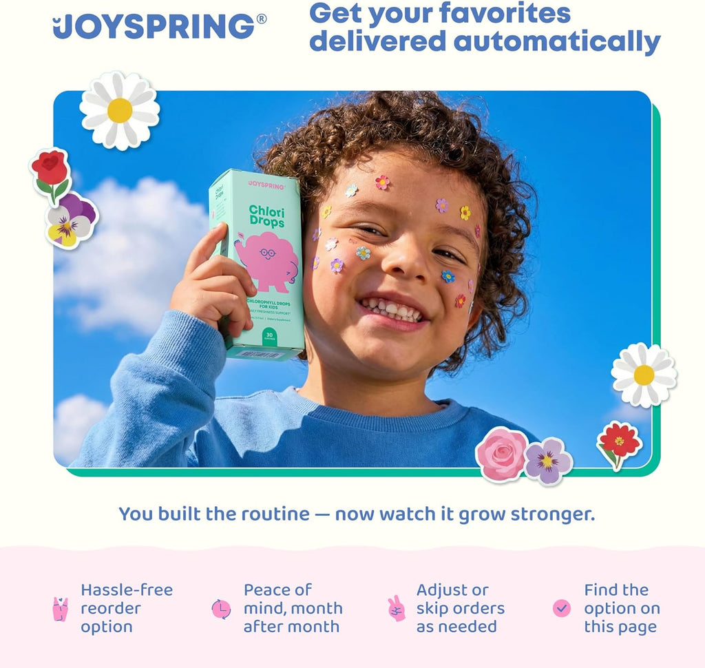 JoySpring Burst B12 Gotas - Complejo B para niños con metilcobalamina B12, Apoyo al Crecimiento y Desarrollo, Vegano, Líquido, 2 fl oz (60 porciones)