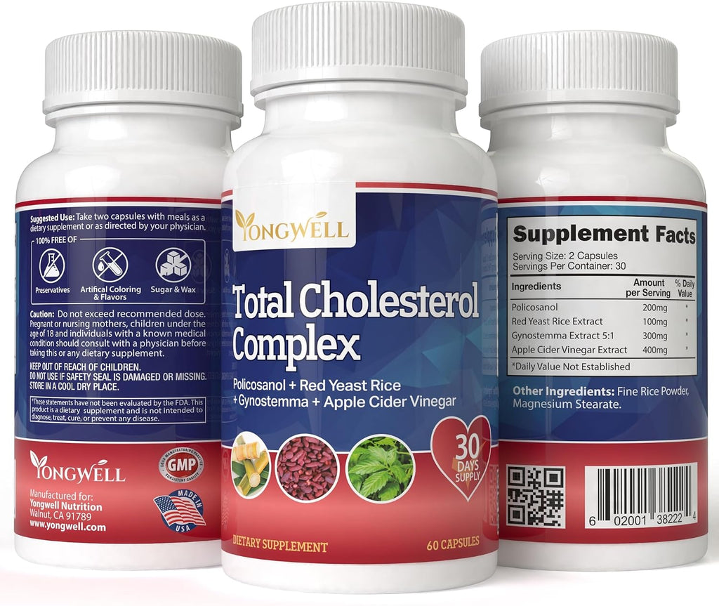 YongWell Total Cholesterol Complex - 60 Cápsulas