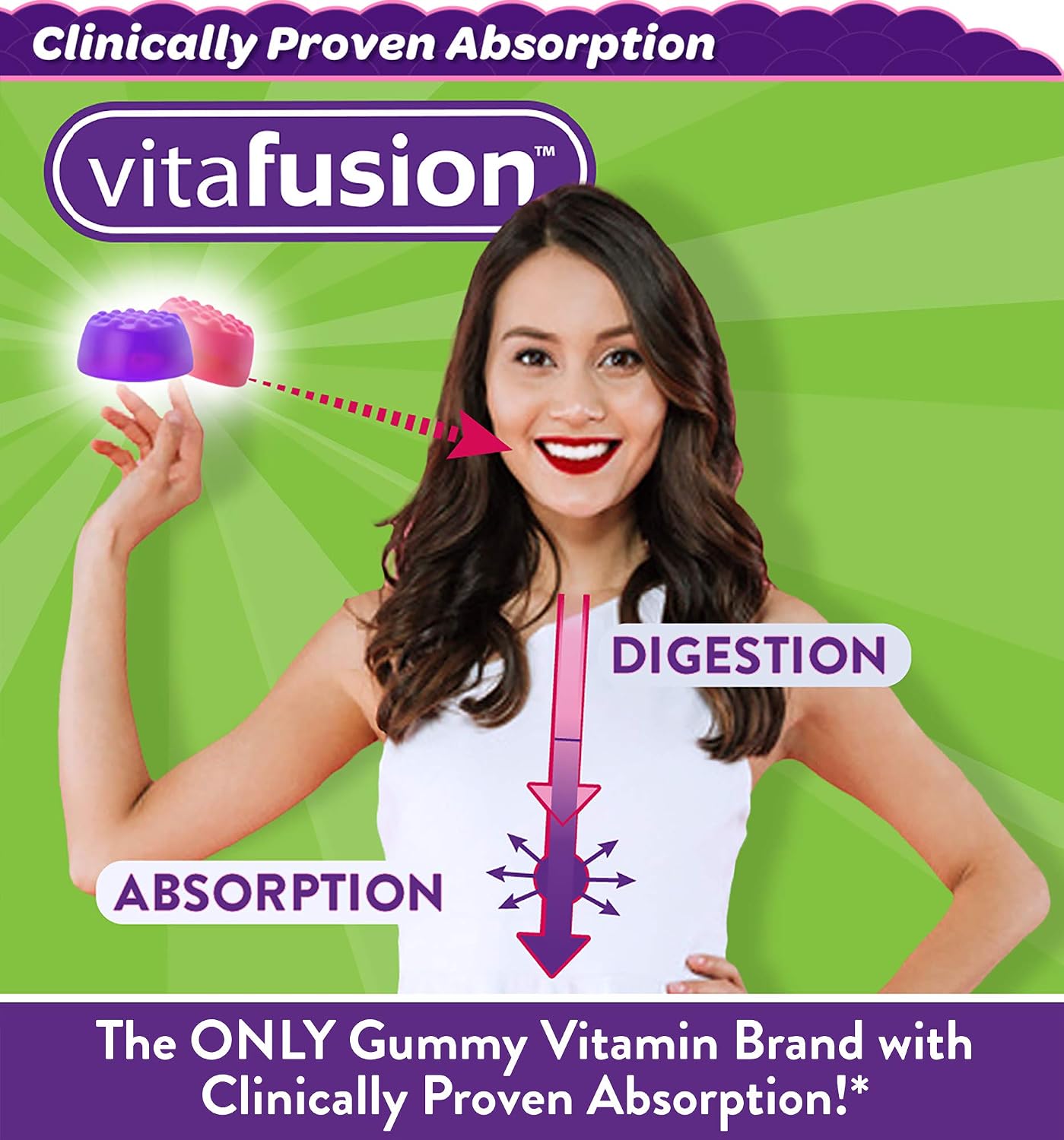 Vitafusion Vitaminas Prenatales en Gominolas, 90 unidades