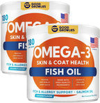 GOODGROWLIES Omega 3 Aceite de Pescado para Perros (180 Snacks Masticables)