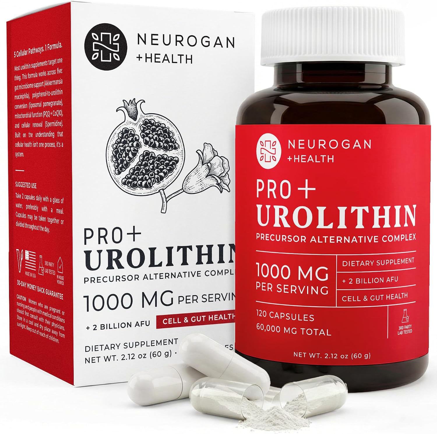 Neurogan Precursor Urolithin Pro+ Cápsulas – Apoyo Mitocondrial y Energético
