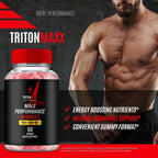 TritonMaxx Gummies, Official Triton Maxx Gummies for Men - Maximum Strength Performance, All Natural Support Overall Health and Wellness