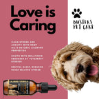 Buster's Aceite de Semilla de Cáñamo Prensado en Frío para Perros y Gatos con Melatonina - Gotas Calmantes - Pack de 2