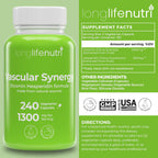 LongLifeNutri Complejo Diosmina Hesperidina 1000mg/300mg, 240 Cápsulas