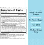 Ancient Nutrition Supergreens Energizer, Comprimidos Orgánicos con Cafeína, 90 uds