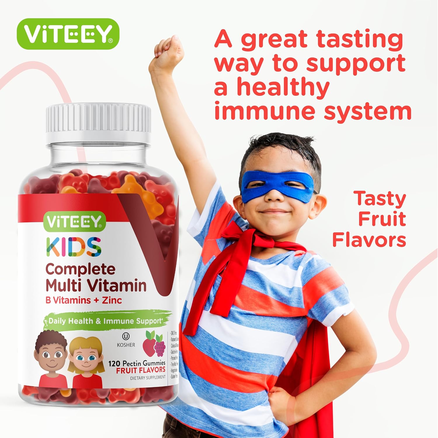 Viteey Multivitamínico para Niños en Gominolas - 120 unidades