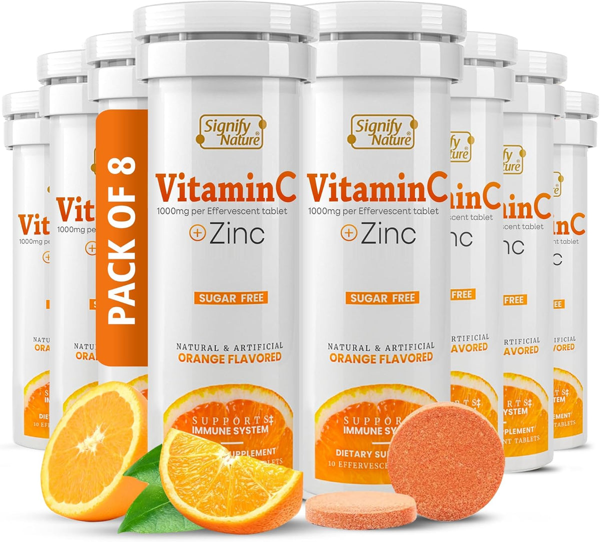 SIGNIFY NATURE Vitamina C 1000mg Efervescente con Zinc - 20 Comprimidos – Image 8