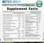 Wild Methylated Multivitamin for Women & Men | Multivitamínico Diario Metilado Sin Hierro | 60 Cápsulas