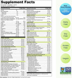 Vibrant Health Green Vibrance - 65 Superalimentos Vegetales, 25 Mil Millones de Probióticos, Fibra, Adaptógenos y Enzimas, 83 Raciones