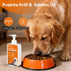 PUAINTA Omega 3 Aceite de Pescado para Perros y Gatos – Aceite de Salmón Islandés y Krill Antártico, 236 ml