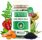 Strength & Spices Hair, Skin & Nails – 60 Cápsulas Veganas de 1000 mg