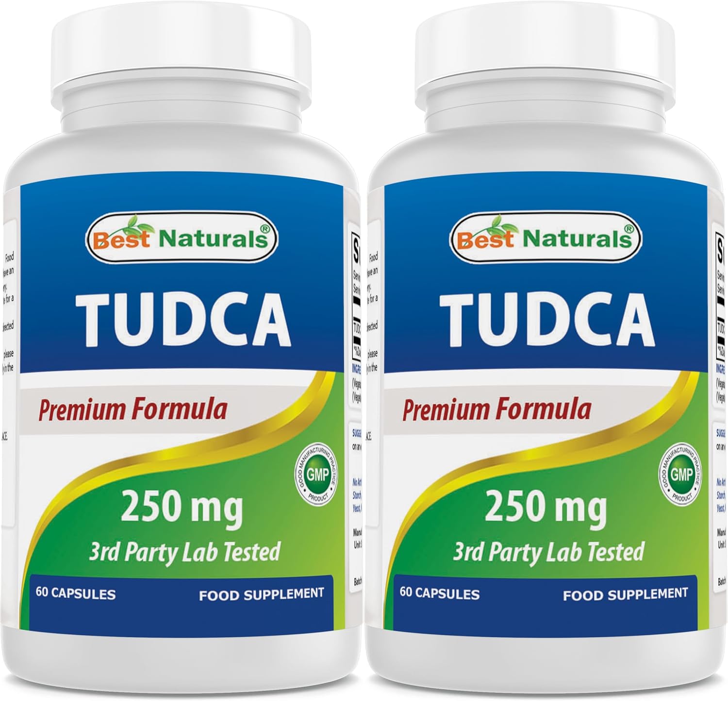 Best Naturals TUDCA 250mg (Ácido Tauroursodesoxicólico) - 60 Cápsulas Veganas