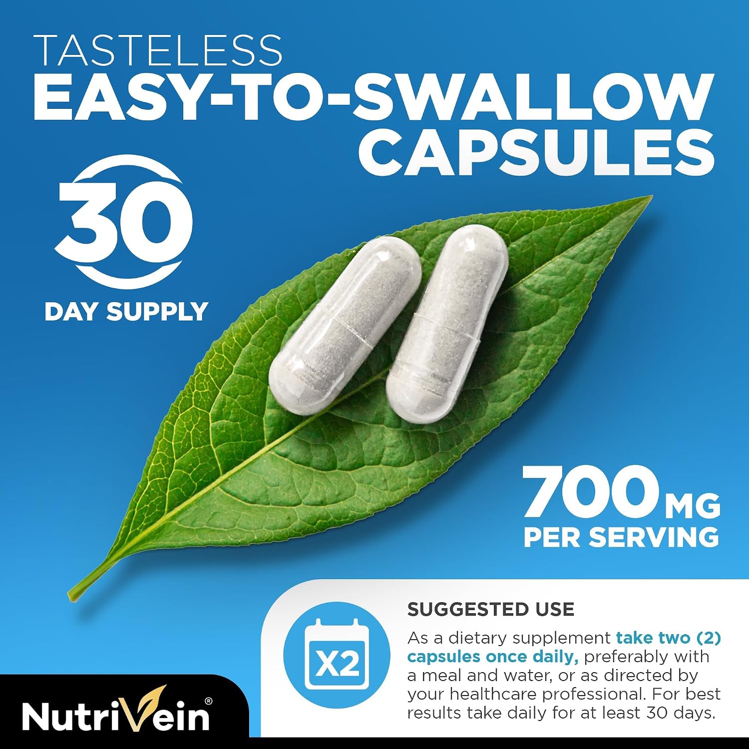 Nutrivein Premium Glutatión Liposomal 700 mg – 60 Cápsulas