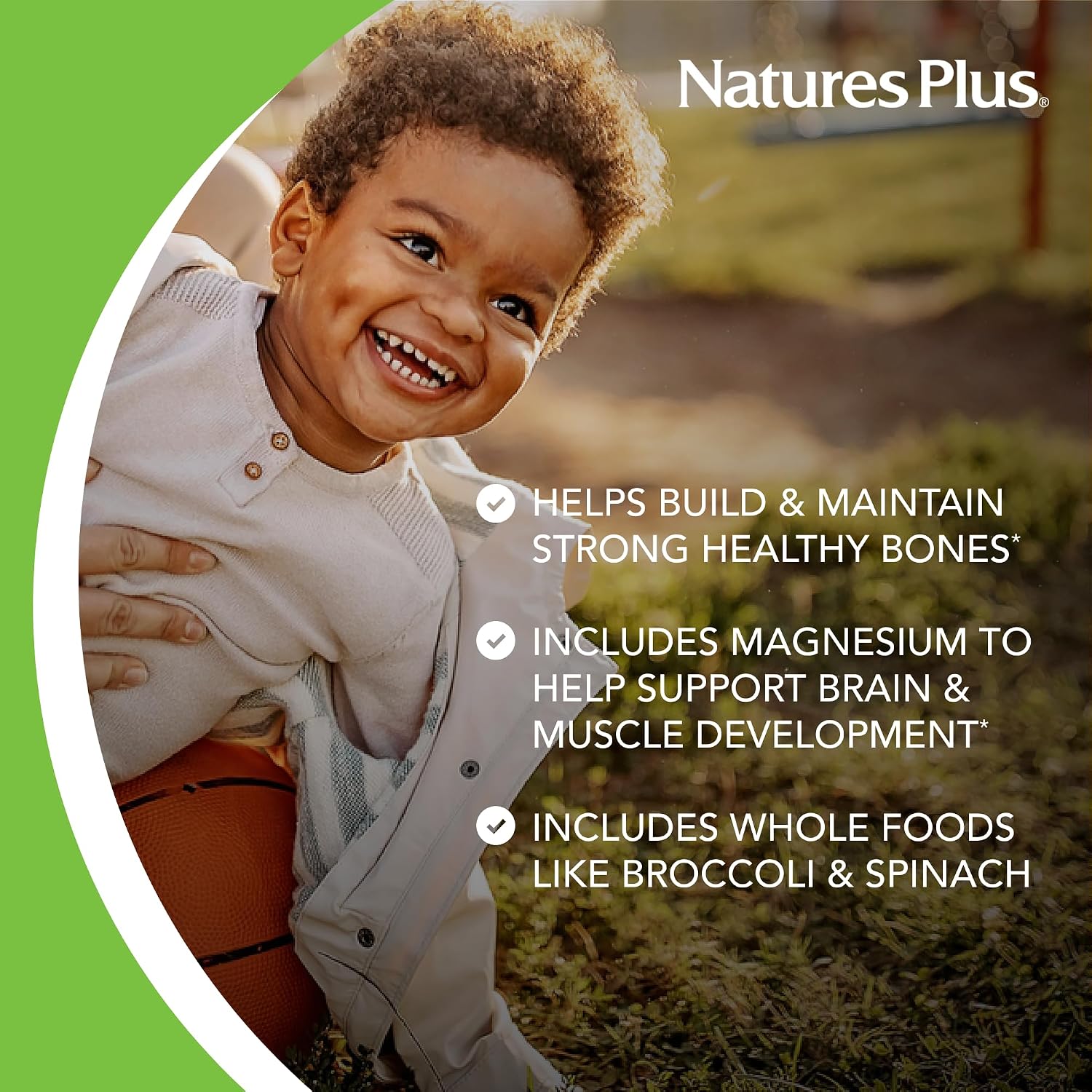 NaturesPlus Animal Parade Calcio para niños sin azúcar - 90 comprimidos masticables con forma de animal, sabor vainilla (Paquete de 2)