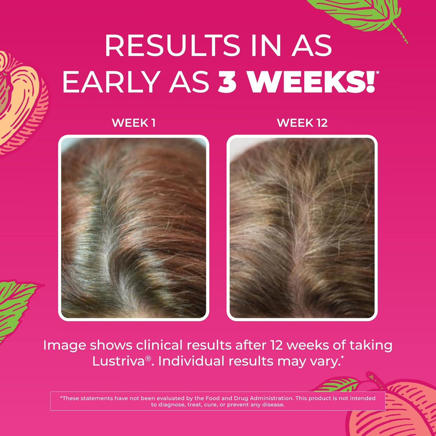 MARYRUTH'S Multivitamínico Femenino + Lustriva Crecimiento Capilar Liposomal | Biotina 10000mcg | Probado Clínicamente para un Cabello más Grueso y una Piel más Lisa | 15.22 Fl Oz