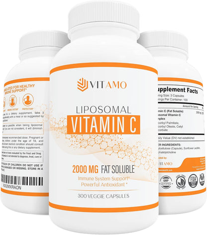 ALMO Vitamina C Liposomal 2000mg - 300 – Contribuye al funcionamiento normal del sistema inmunitario. – Image 1