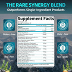 Shilajit Líquido Gotas, Complejo 12 en 1 - Musgo Marino, Ashwagandha, Maca, Ácido Fúlvico, Minerales Traza, Vitaminas Líquidas para Hombres y Mujeres, Energía, Antioxidante, Apoyo Inmunológico, 60ml