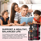 Complejo de Vitamina B12 5000 mcg – Gotas Sublinguales con Metilcobalamina, B6 y Folato – Sabor Fresa Natural – Pack de 2
