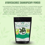Shankhpushpi Powder 100g | Convolvulus Pluricaulis | Vegano | Sin Gluten | No GMO