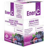 Ener-C Mix de Bebida Multivitamínica Sin Azúcar - Sabor Mixed Berry, 30 Sobres | Polvo de Vitaminas para Agua, Electrolitos, Sin Azúcar, Vitamina C y B12