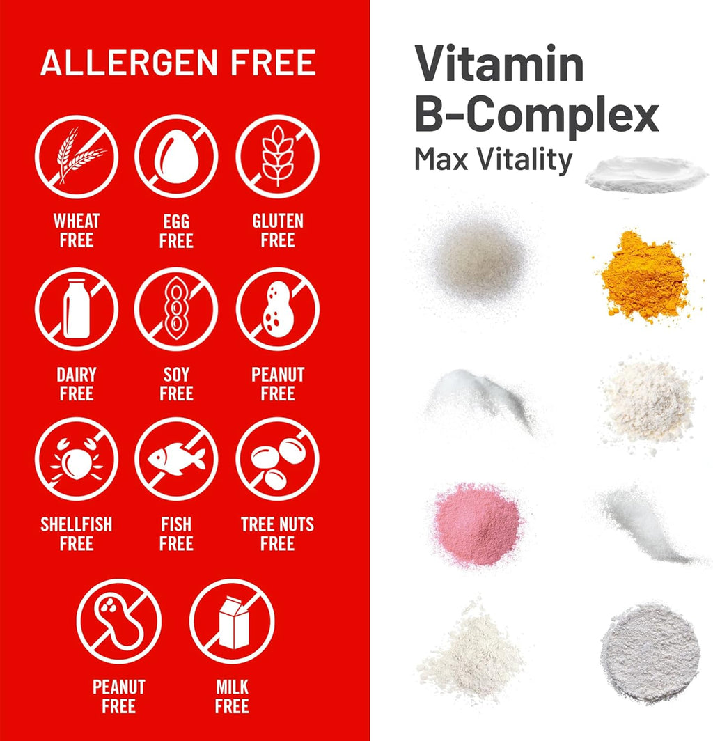 NatureWise Super Complejo B - con Vitamina C, Ácido Fólico, Biotina y Vitaminas B - Vegano, Sin Gluten - 60 Comprimidos