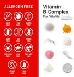 NatureWise Super Complejo B - con Vitamina C, Ácido Fólico, Biotina y Vitaminas B - Vegano, Sin Gluten - 60 Comprimidos