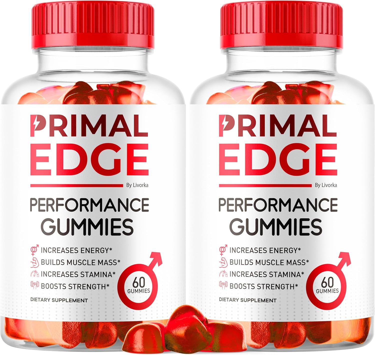 Primal Edge Gominolas Multivitamínicas para Hombres (2 Paquetes, 120 Gominolas)