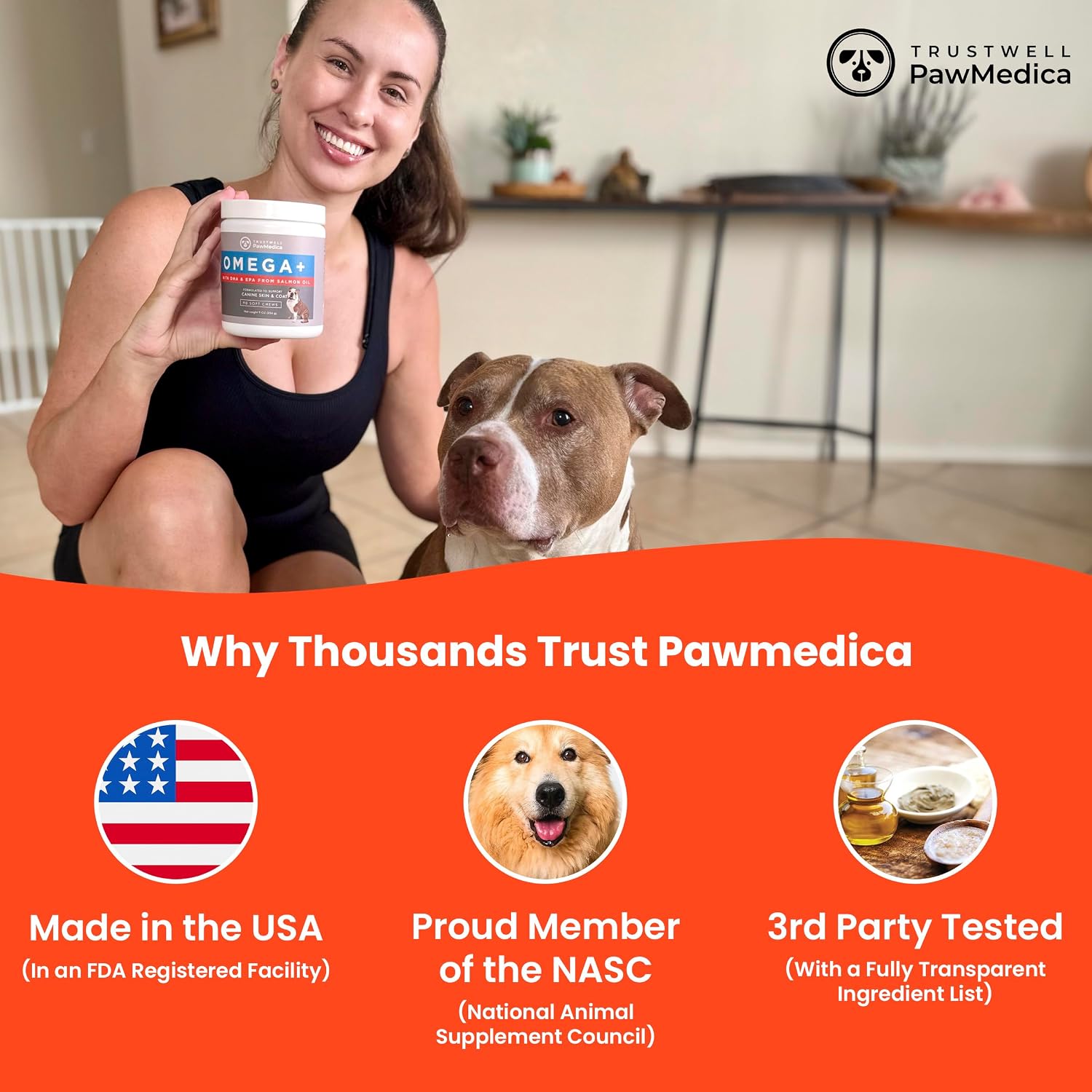 PawMedica Omega 3 para Perros - Suplemento de Piel y Pelaje con Aceite de Pescado