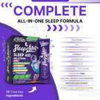 Clean Nutraceuticals Sleep Aid – Polvo de Melatonina con Triptófano, Glicina, Valeriana, Magnesio, L-teanina, Zinc, Inositol, GABA, B6, 5-HTP – 20 Sticks
