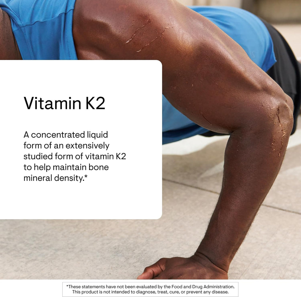 THORNE Vitamina K2 MK-4 Líquida – Suplemento para Huesos, Corazón y Vasos Sanguíneos