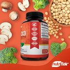 NutriFlair Vitamina D3 5000 UI + K2 MK-7 100 mcg – 90 Cápsulas Veganas