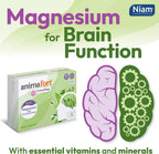Animafort CronoMag: Complejo de Magnesio con 6 Sales de Alta Absorción, Vitaminas B12 y D, 60 Cápsulas