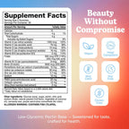 Hunny Bunny Gominolas para Cabello, Piel y Uñas, Biotina con Ácido Fólico, B12, Colágeno, Zinc, Sin Gelatina, No GMO, 60 Gominolas