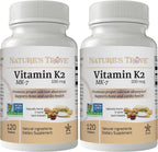 Vitamina K2 MK7 100mcg, 120 Cápsulas Veganas - Nature's Trove