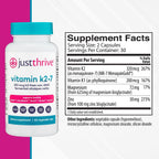 Just Thrive Vitamina K2-7, 60 Cápsulas