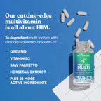 Next Gen Multi for Him - Multivitamínico Avanzado para Hombres - 26 en 1 - 60 Cápsulas Veganas