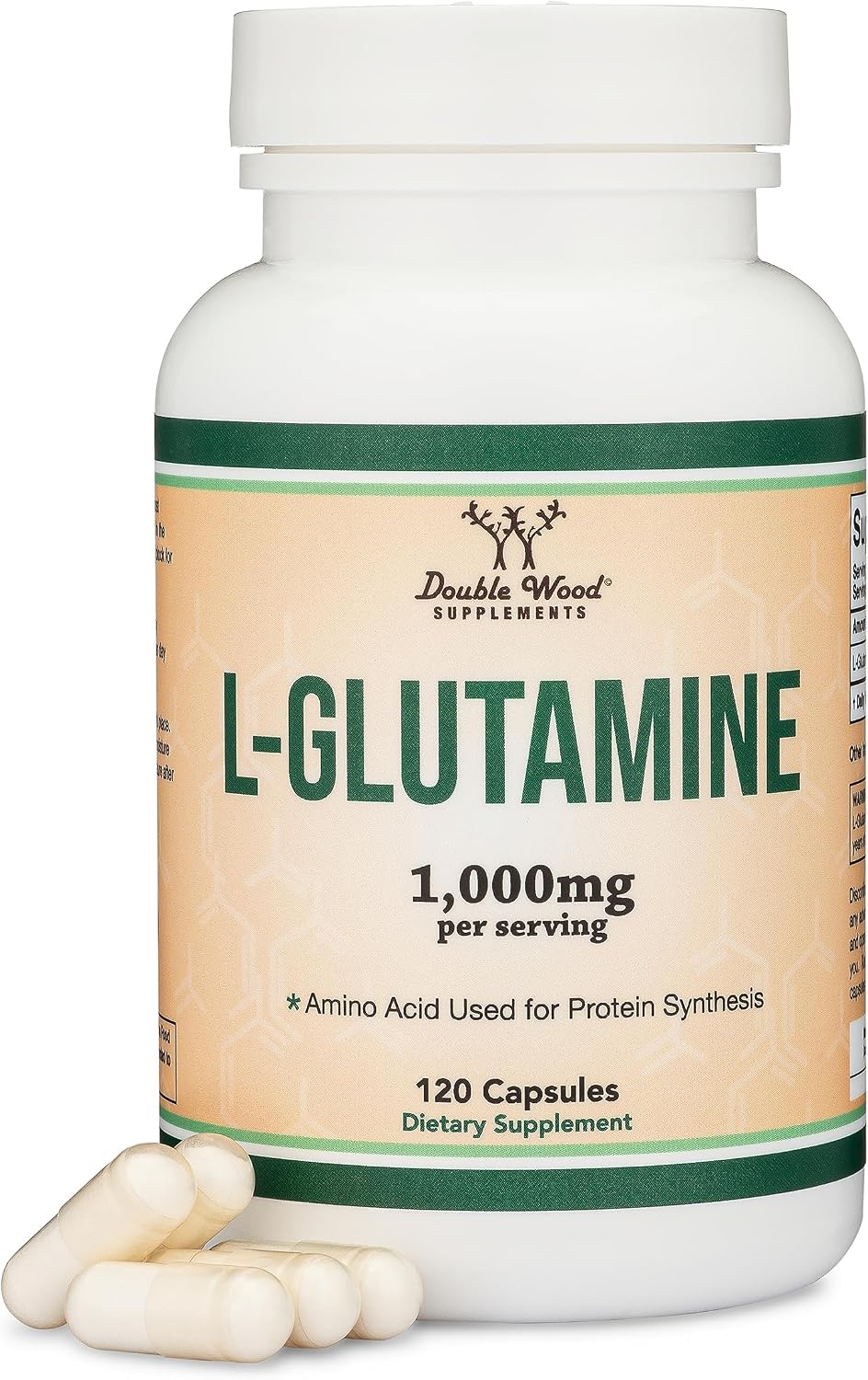 L-Glutamina en Cápsulas - 1000mg por Ración (120 Cápsulas)