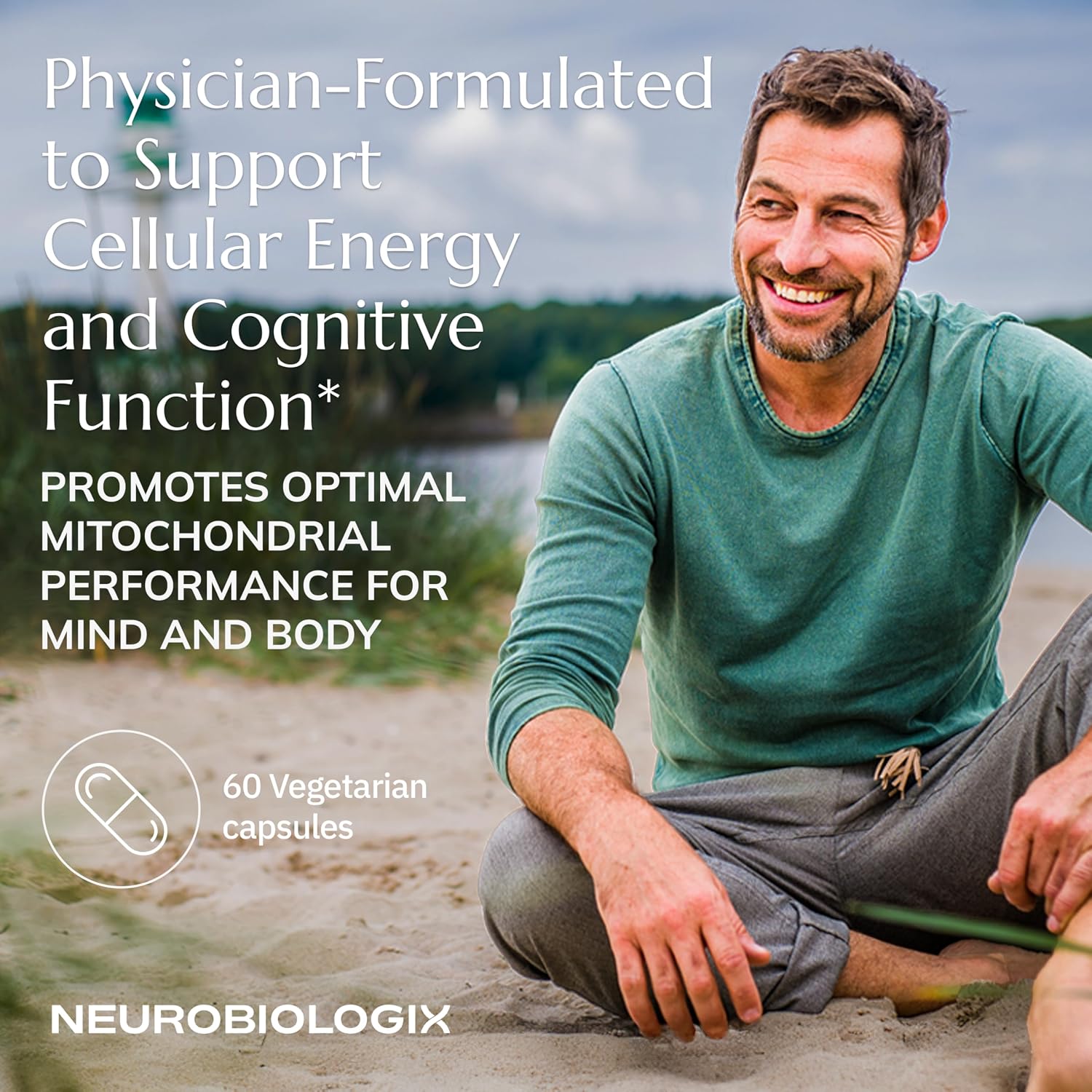 Neurobiologix Mito Cell PQQ Energía y Concentración - 60 Cápsulas