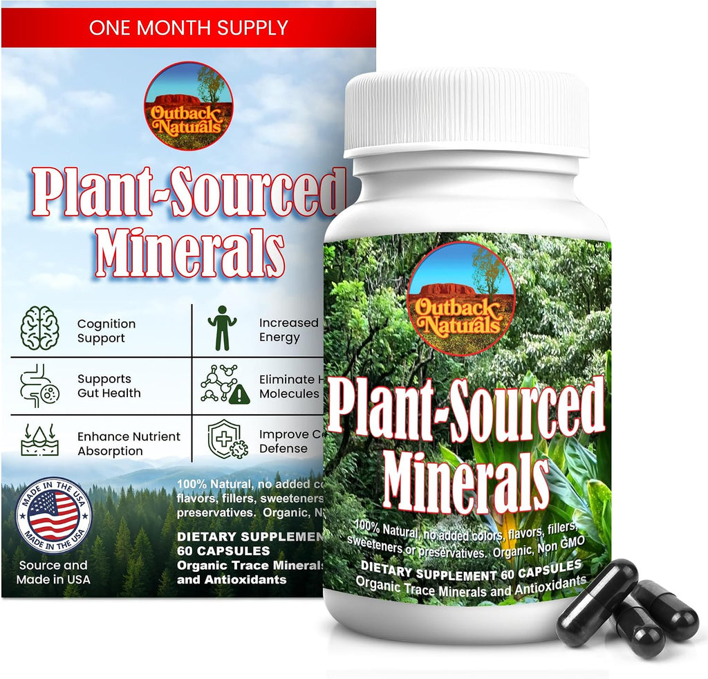 Plant-Sourced Minerals, 60 Cápsulas - Minerales Traza Orgánicos Naturales