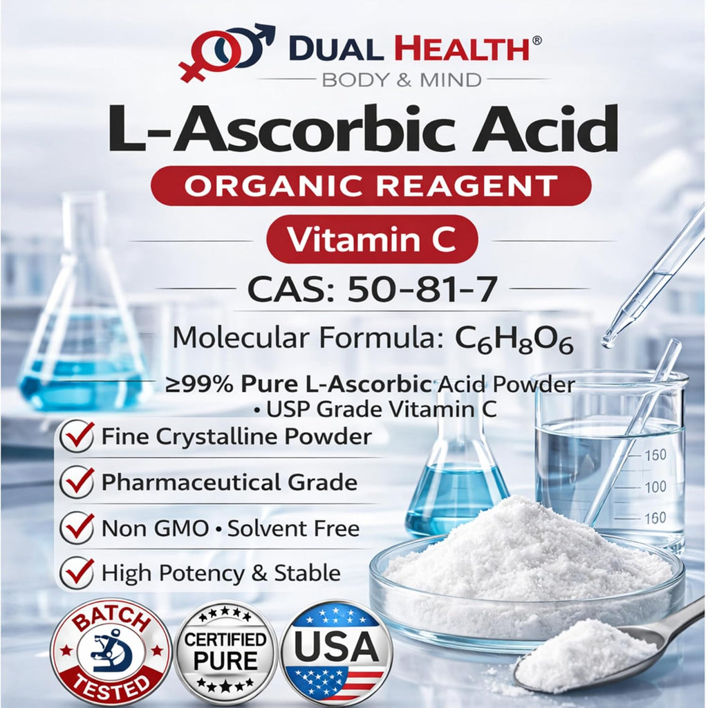 Ácido Ascórbico Puro (1 lb) - Vitamina C en Polvo - Alta Potencia