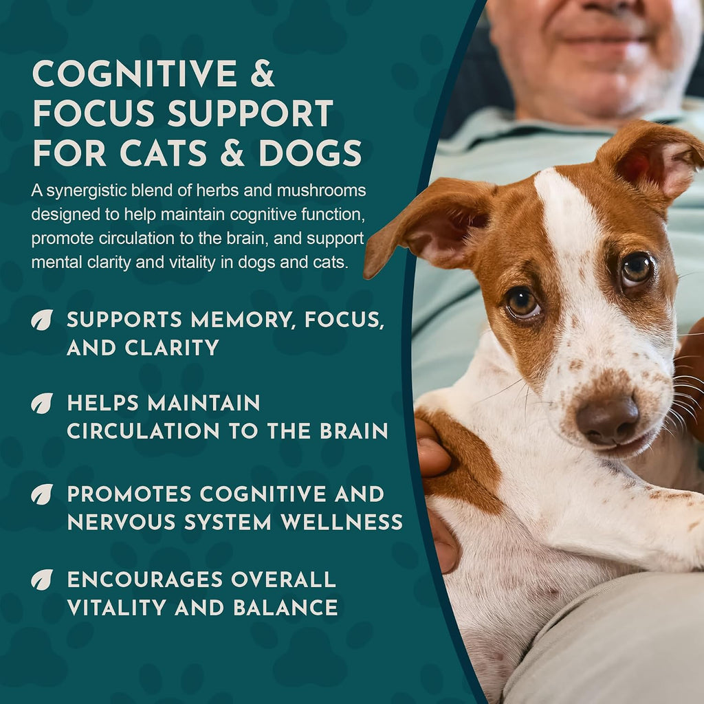 Animal Essentials Brain Awake Fórmula de Apoyo Cognitivo para Perros y Gatos, 30 ml