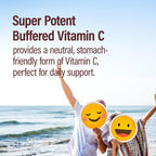 NANOWELL Vitamina C Tamponada 1000 mg con Bioflavonoides - Apoyo Inmunológico y Antioxidante - 180 Cápsulas
