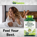 Citrus Bergamot 2000 mg - 180 Cápsulas | Suplemento de Bergamota Cítrica