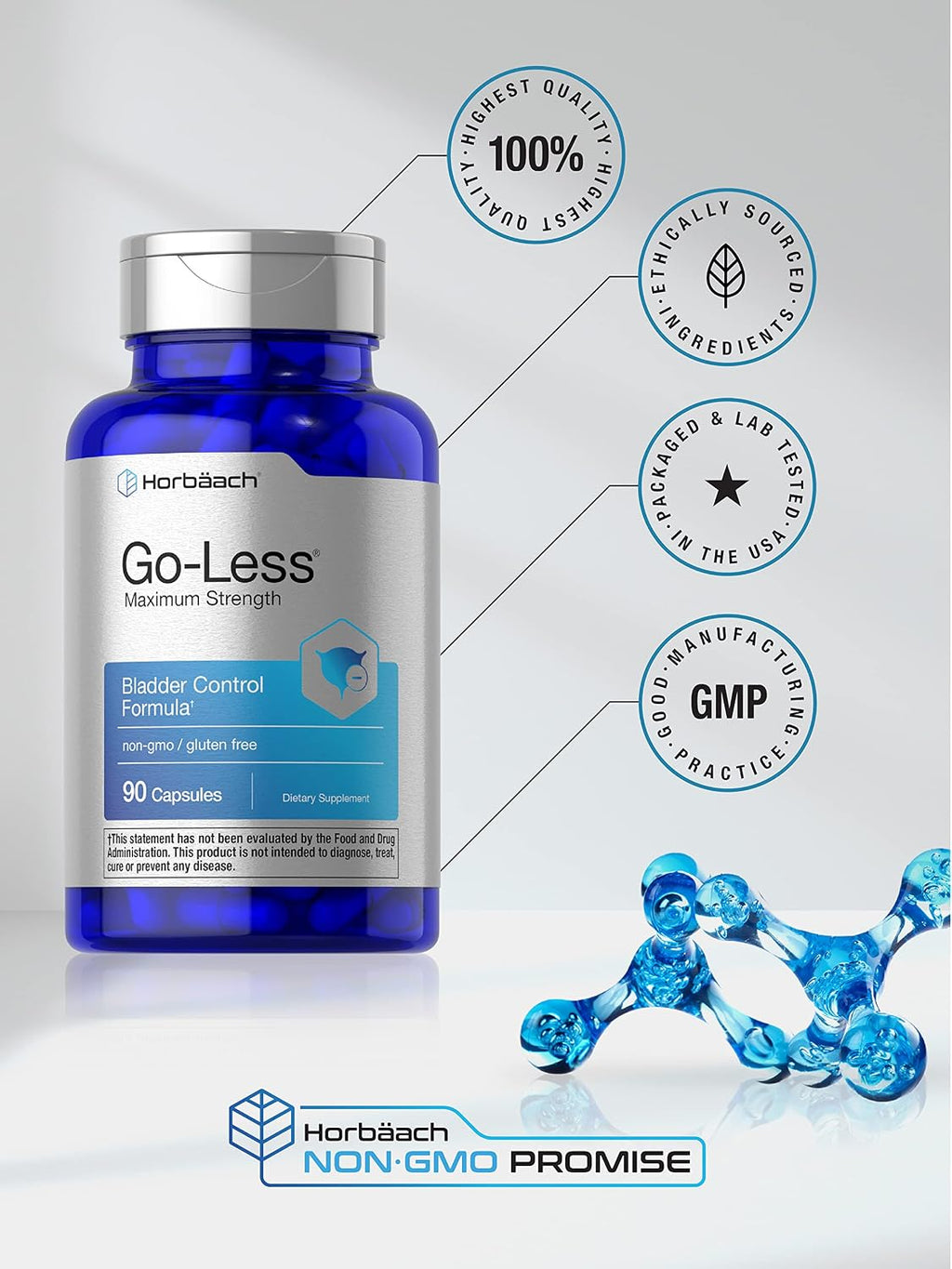 Horbäach Go Less Control de Vejiga - 90 Cápsulas